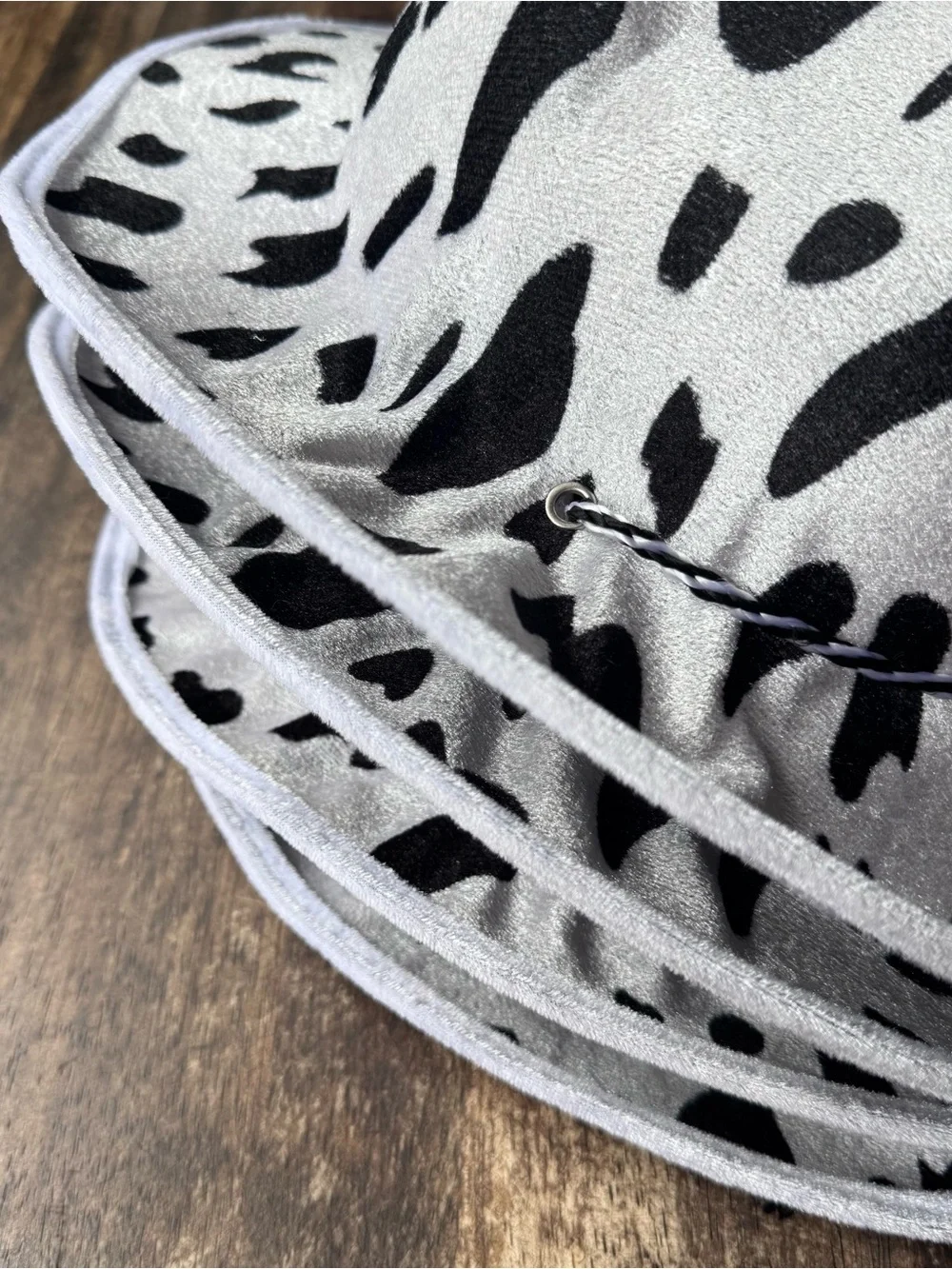 4-Pack Cow Print Cowboy Hats